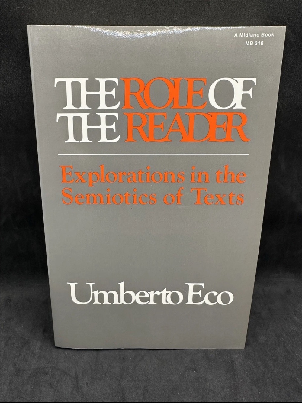 Umberto Eco The Role of the Reader Semiotics of Texts 1984 Paperback
